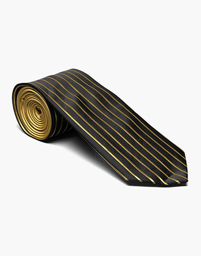 Formal Gold Tie and Hanky Set