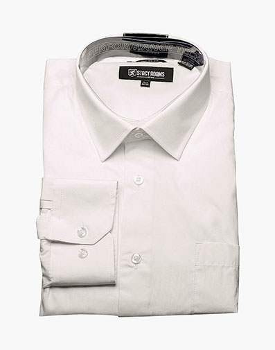 Aliota Dress Shirt Point Collar in Ivory for $40.00