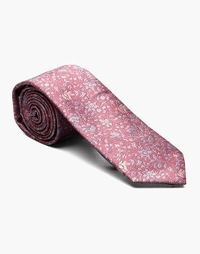 Devon Skinny Tie & Hanky Set in Pink for $$20.00